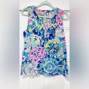 Lilly Pulitzer Essie Dive in Multi Tank size small